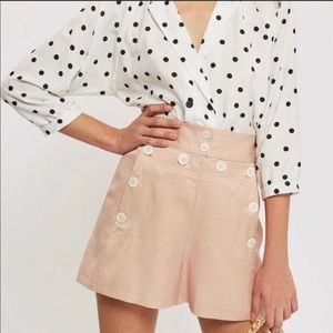 Topshop high waisted pink shorts. New with tags.